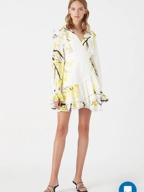 Aje Mimosa Wrap mini dress